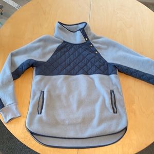 Abercrombie fleece pull over, blue, size S